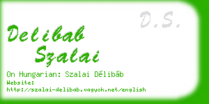 delibab szalai business card
